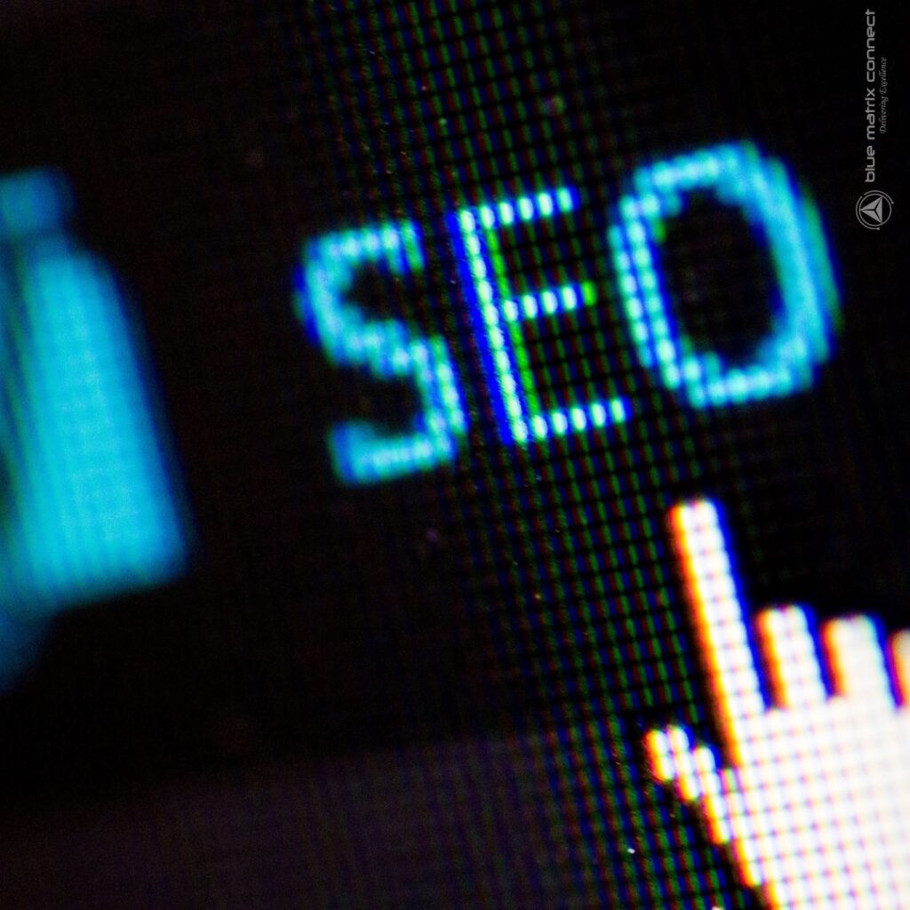 Person searching on Google about SEO guidelines and ranking factors